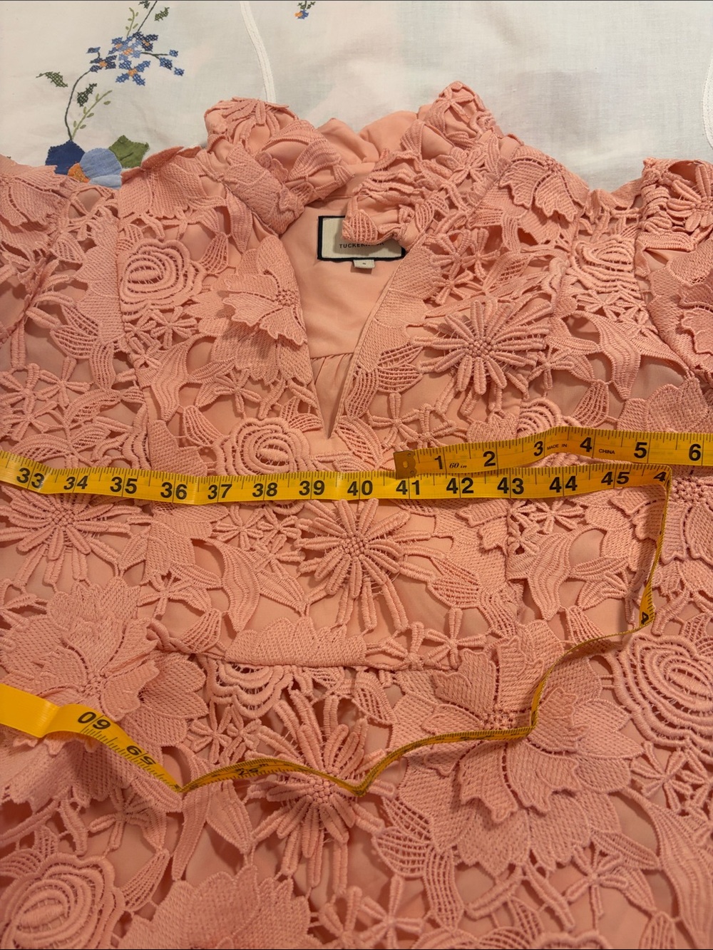 Tuckernuck Pink Lace Overlay Dress - Picture 7 of 8
